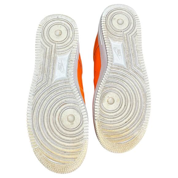 Nike Air Force 1 Low Just Do It 2018 Orange Size 8.5 Pre-Owned Rare & Stylish - Picture 7 of 16